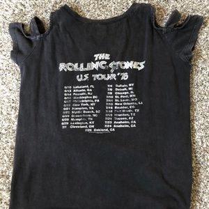 Distressed Rolling Stones blouse
